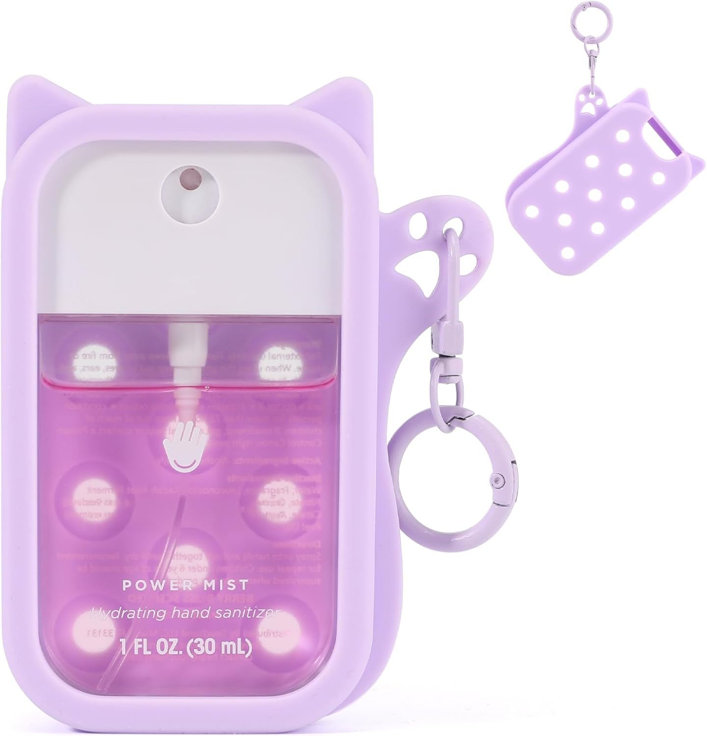 DATANSUN Silicone Case with Keychain for Touchland, Purple
