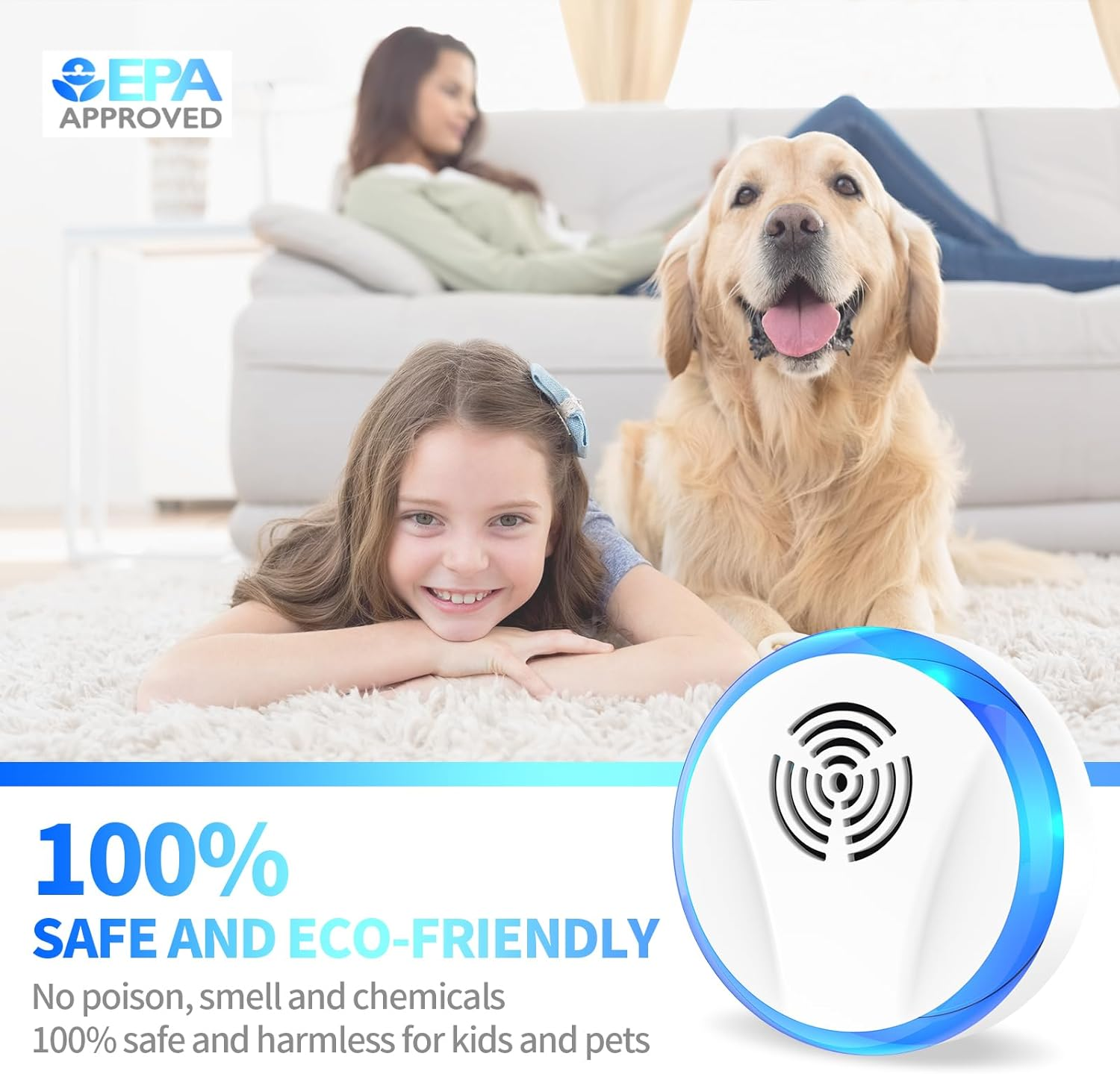 Lickoon 6 Packs Ultrasonic Pest Repeller, Electronic Pest Repeller, Indoor Pest Control for Insects, Cockroaches, Mice, Spiders, Ants, Insects, Pest Repeller image number 2