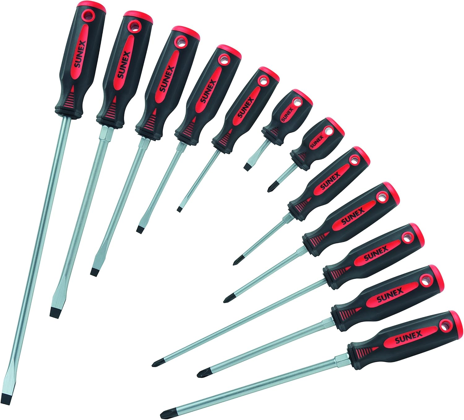 SUNEX TOOLS 1112SS Combination Screwdriver Set, 12Piece image number 4