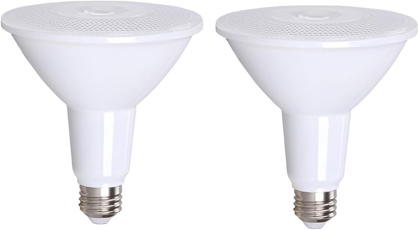 PAR38 LED Flood Light Bulb for Security,18W (120W Equivalent), 1500 Lumen, 6000K Cool White, Spotlight Indoor Recessed Light Bulbs 120 Degree Beam Angle 2-Pack (4000K-Daylight White, PAR38-18W) image number 3