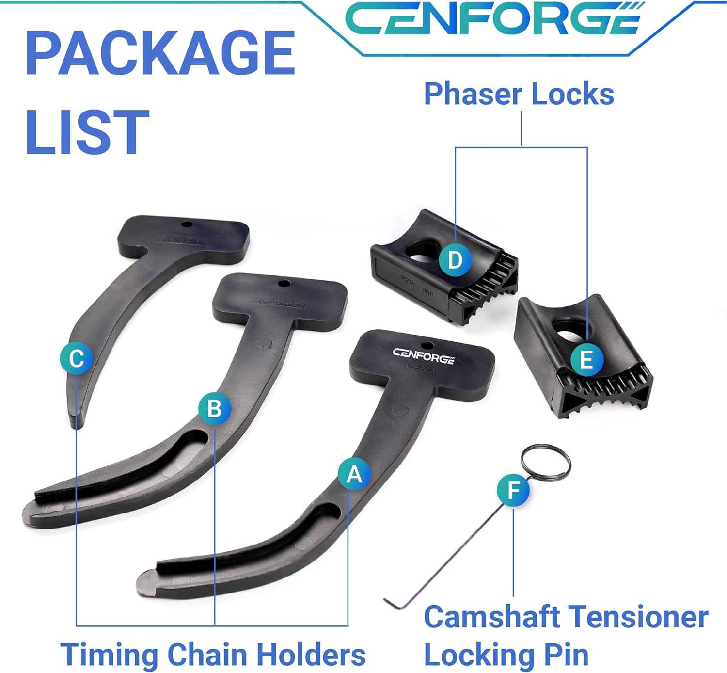 3.6 Pentastar Timing Tool Kit, 3.6L Camshaft Phaser Timing Chain Lock Tool Set Compatible with 2011 to 2019 Chrysler Dodge Jeep Ram, Replace 10200A 10202 10369A