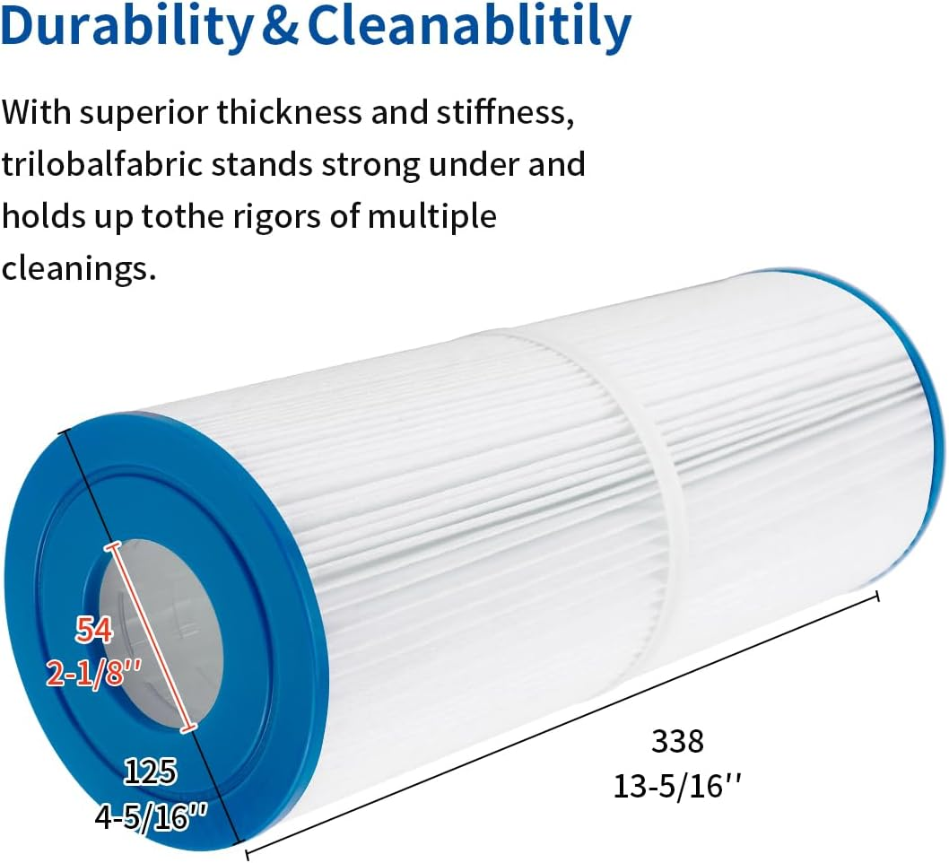 Wuyan 2Pcs Replacement Spa Filter Compatible with Pleatco PRB25-IN, for Unicel C-4326,Filbur Fc-2375,Guardian 413-106,FC-2370, 3005845, 17-2327, 100586, 33521, 25392, 817-2500 Hot Tub Filter image number 5