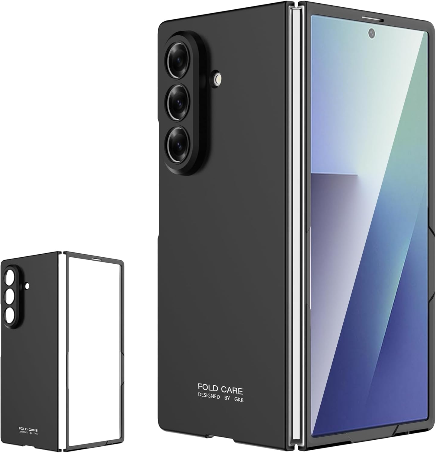 Anoowkoa Case for Samsung Galaxy Z Fold 7 Ultralight Ultra Thin Scratch-Resistant Non-Slip Camera Protection Matte Texture Hard PC Mobile Phone Case for Z Fold 7 [Matte Black]