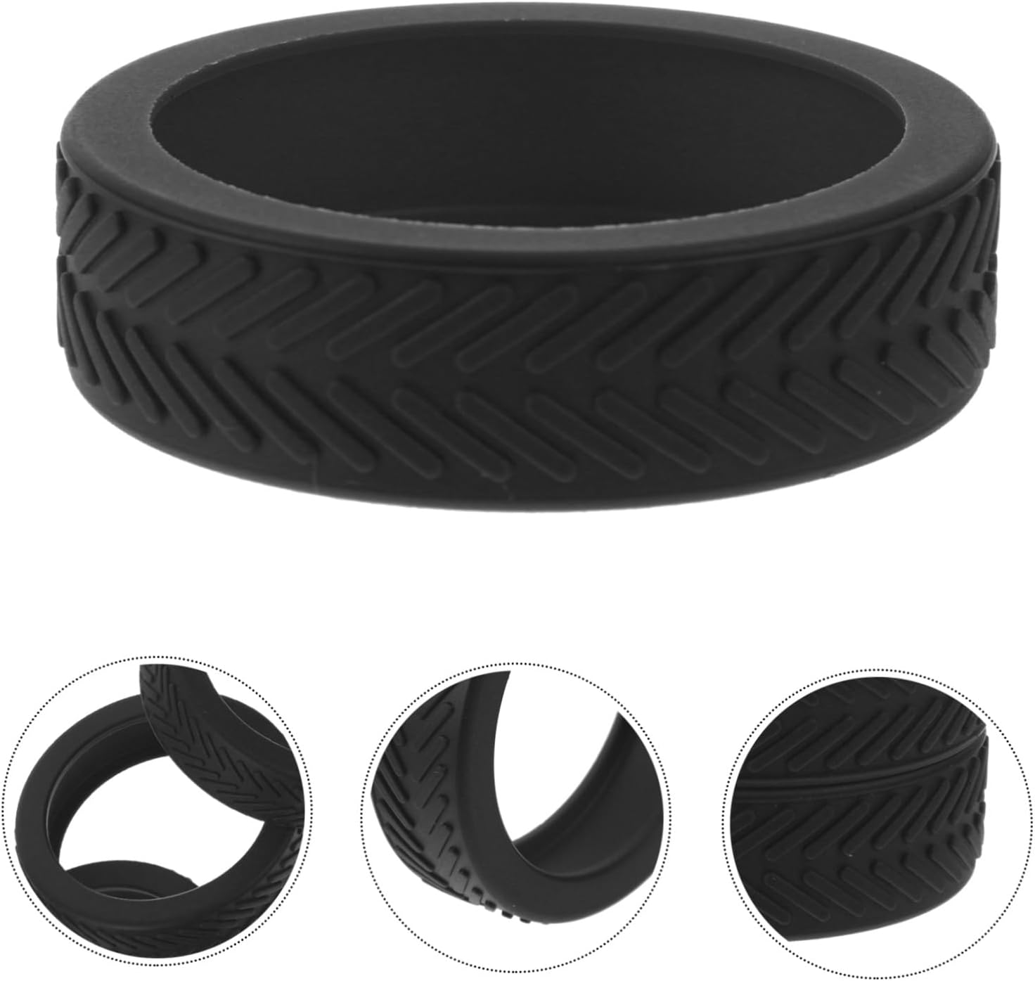 KONTONTY 8Pcs Rubber Suitcase Wheel Protectors Luggage Wheel Covers for Travel Suitcase Protectors image number 6