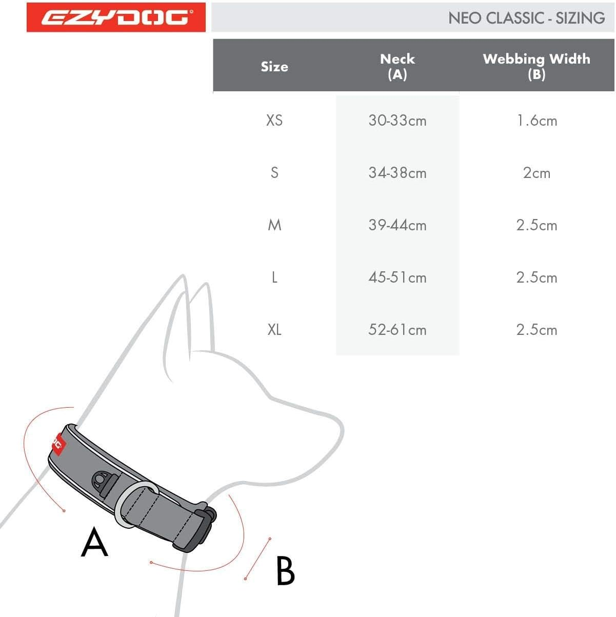 EZYDOG Classic Neo Dog Collar | Dog Collar Small, Medium, Large Dogs, Reflective Dog Collar, Supreme Comfort, Soft Neoprene Material, Non-Corrosive (Chocolate) image number 7