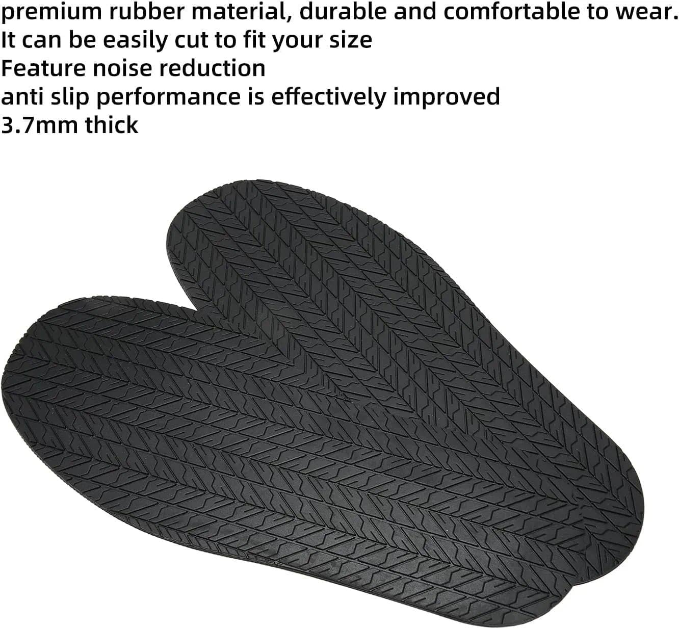 Shoe&rsquo; Replacement Rubber Full Out Sole, 12.7 X 4.9In Shoe Sole Protectors, Shoes Bottom Repairing Material, Full Soles Shoe Repair Supplies, anti Slip, Easy to Cut, Noise image number 3