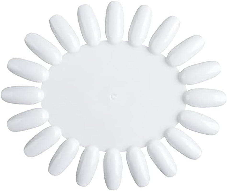 10Pcs Natural Nail Polish Color Cards Nail Color Tips Wheel Nail Polish Sample Tester Wheel for Home Salon image number 4