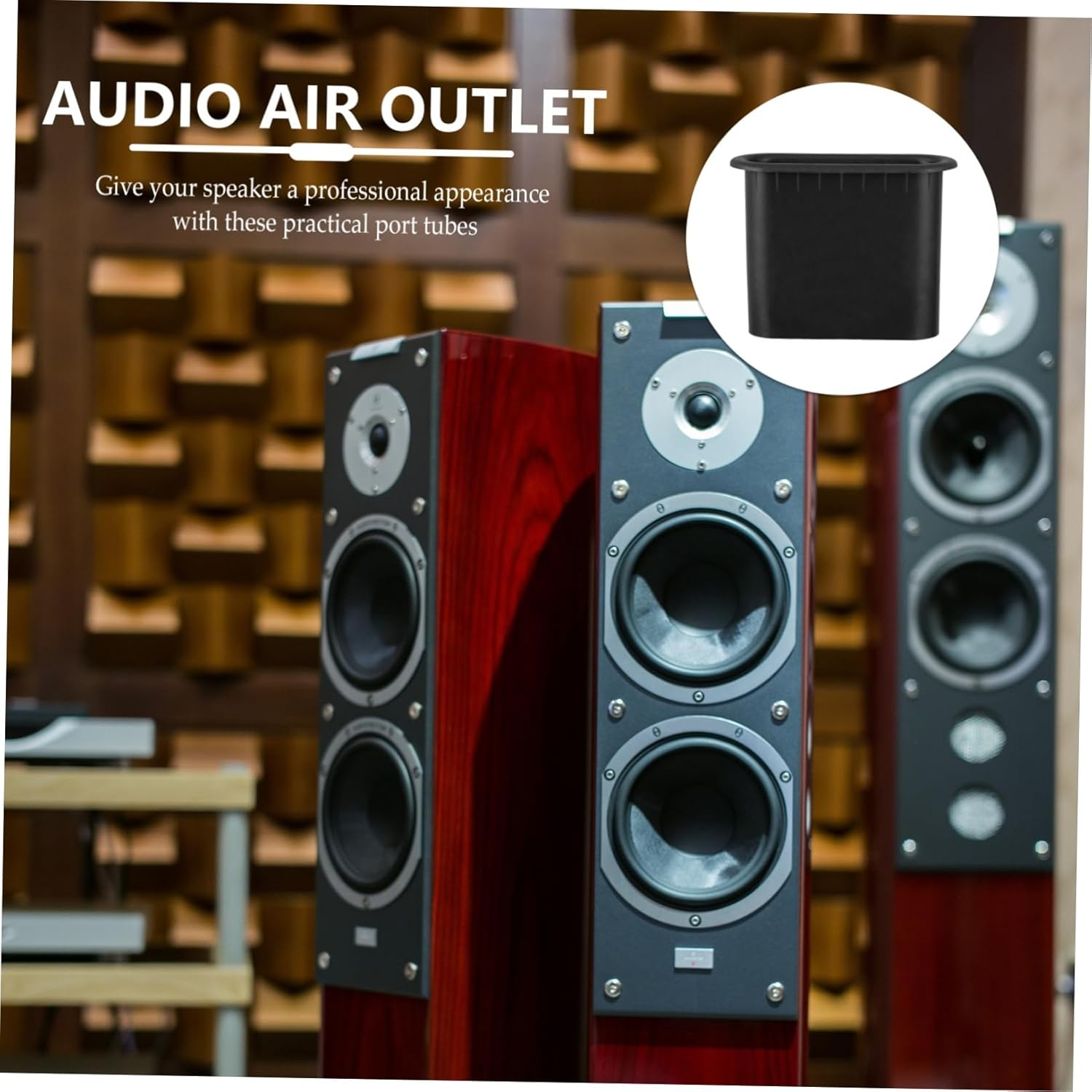 DOITOOL 5Pcs Audio Hair Dryer Speaker Port Tubes for Low Frequency Output Speaker Grill Home Car Accessories image number 1