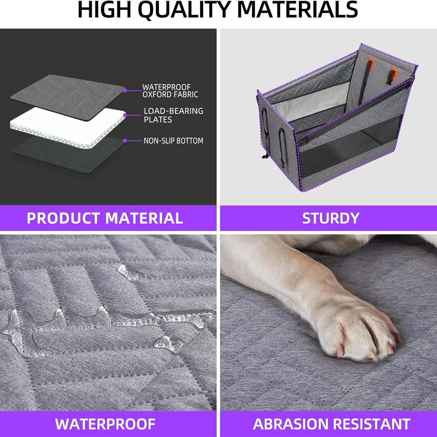 Dog Car Seat for Large Dogs Back Seat Extender Cover Pet Car Seat SUV Truck Medium Small Dogs image number 3