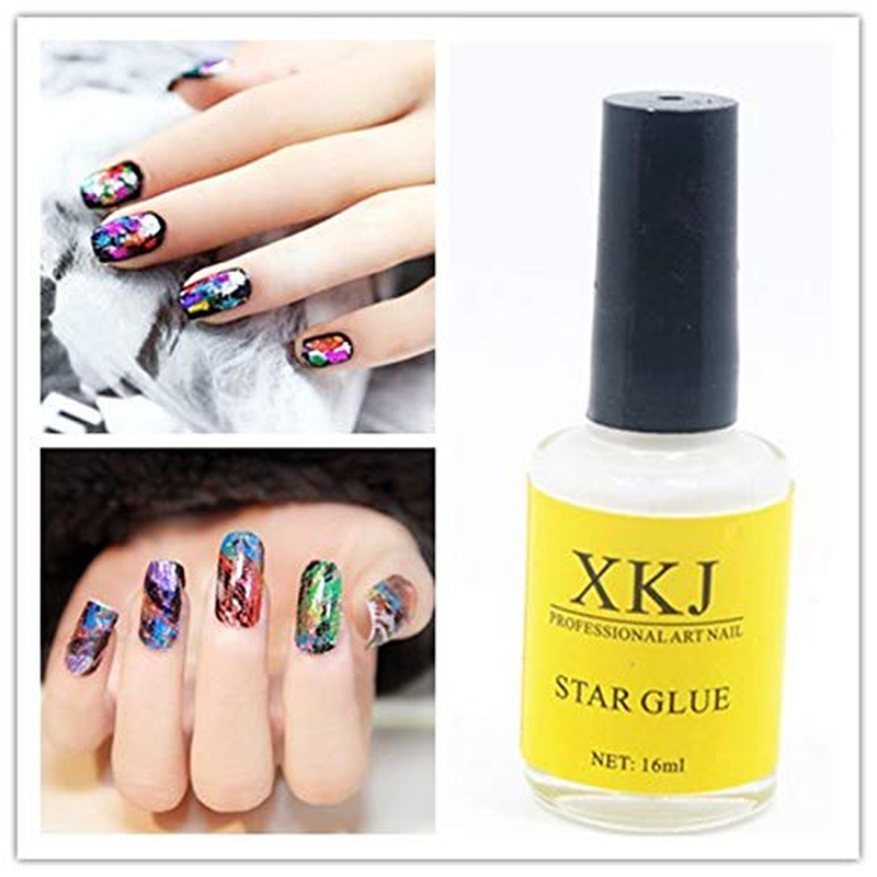 Warm Girl Professional Star Nail Art Glue for Nail Foil Sticker Transfer DIY Tool
