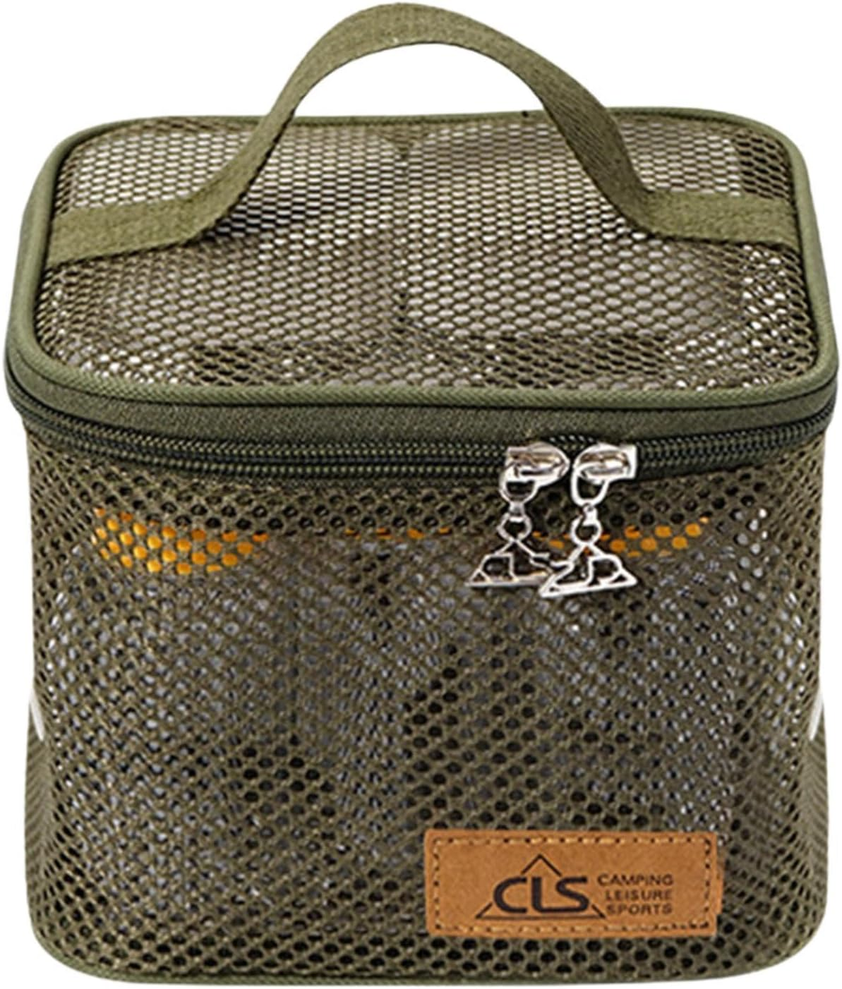 Zxpjkyu 6 Pcs Camping Spice Containers with Carry Bag for Outdoor, Green, as Described