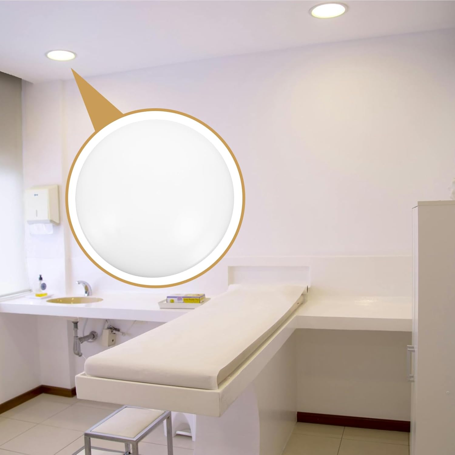 Ceiling Light Cover Replacement Clip-On for Ceiling Mounted Fixture, Mushroom Lamp Shade Ceiling Fan Replacement Globes, Diameter 13.6 In/34.7 Cm image number 5