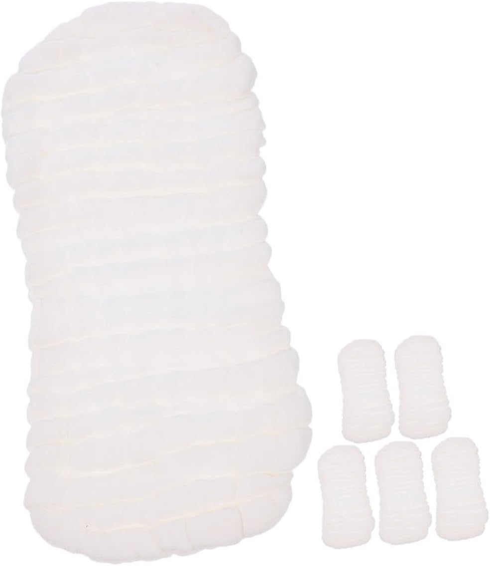 6Pcs Newborn Diapers Liners Cotton Liners for Newborns Reusable Breathable Peanut Shape Cloth Diapers