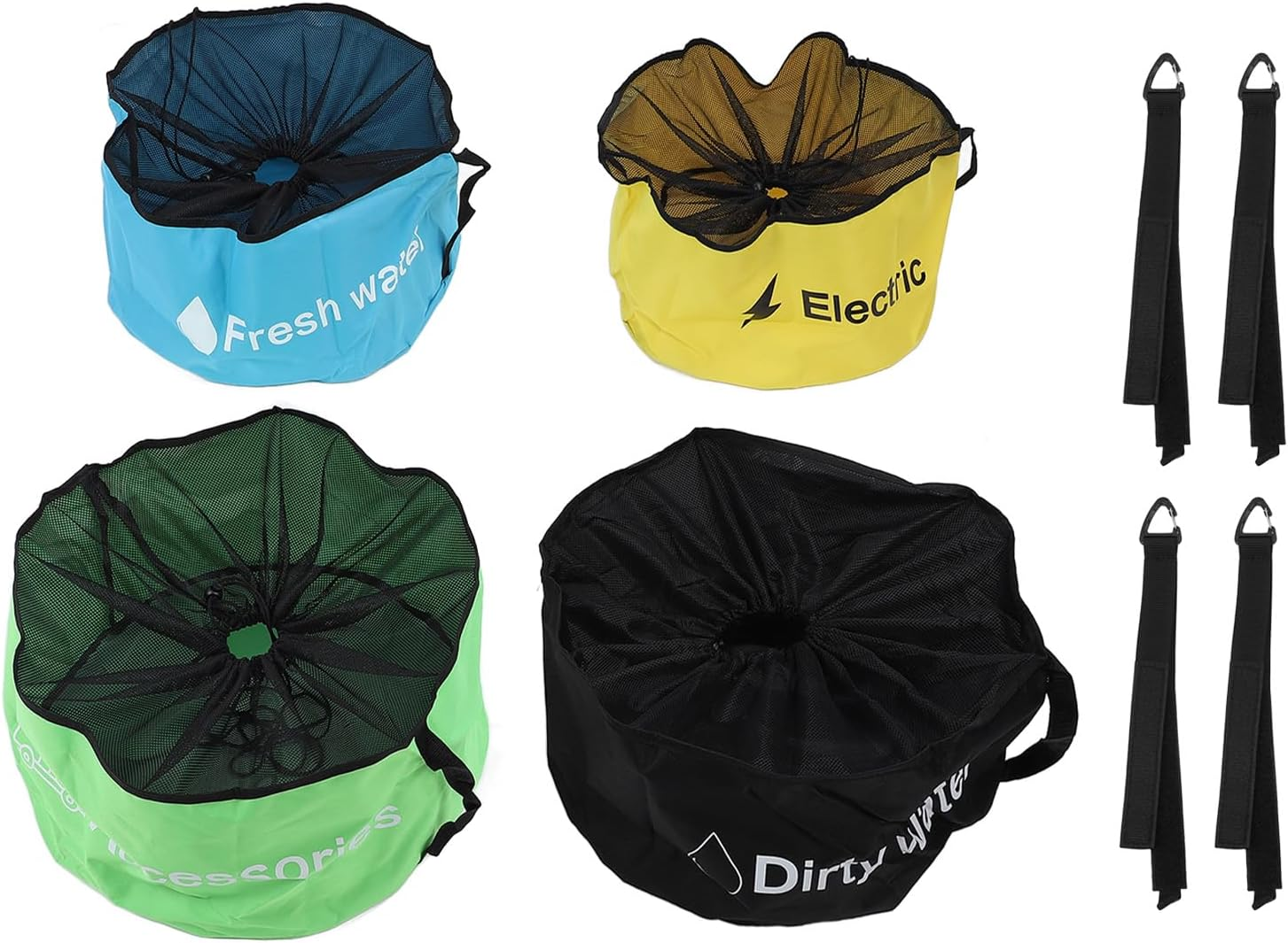 RV Hose Storage Bag, 4 Pack Waterproof RV Hose Bags, Oxford Cloth Sewer Hoses Bag, Storage Organizer Bags for Electrical Cords, Fresh Water Hoses, Accessories image number 4