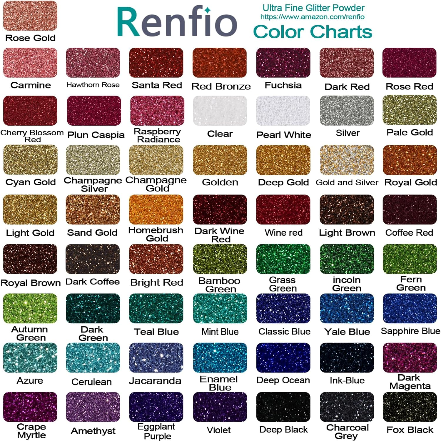Renfio Ultra Fine Glitter Powder Metallic Resin Glitter 2.11 Oz (60G) PET Flakes Crafts Sequins 1/128" 0.008" 0.2Mm Epoxy Chips Flakes for Tumblers Slime Decoration - Silver image number 1