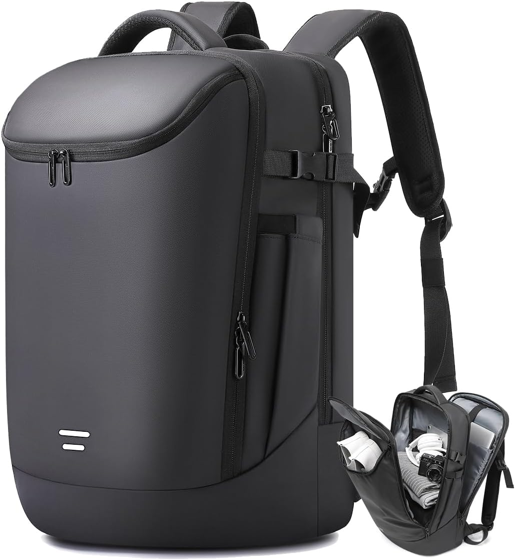 TANGCORLE Travel Carry on Backpack, Expandable 45L for Flight Approved, 17.3" Laptop Water Resistant Backpacks&hellip;