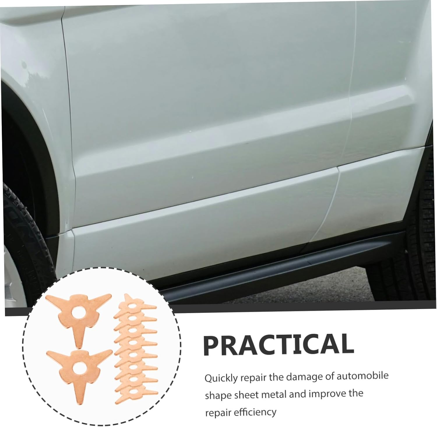 PENIKOKO 50Pcs Dent Pulling Rings for Spot Welder Auto Body Repair Tool Panel Lifting Washer Kit Suitable for Automotive Dent Removal and Welding Equipment image number 6