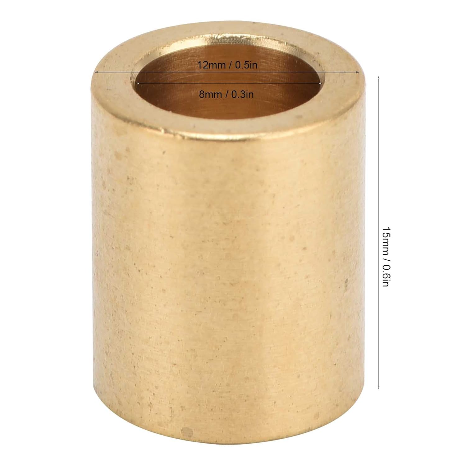 SELF LUBRICATING Brass Sleeve WEAR Resistant Bearing Slider Electrical Household 8PCS image number 3