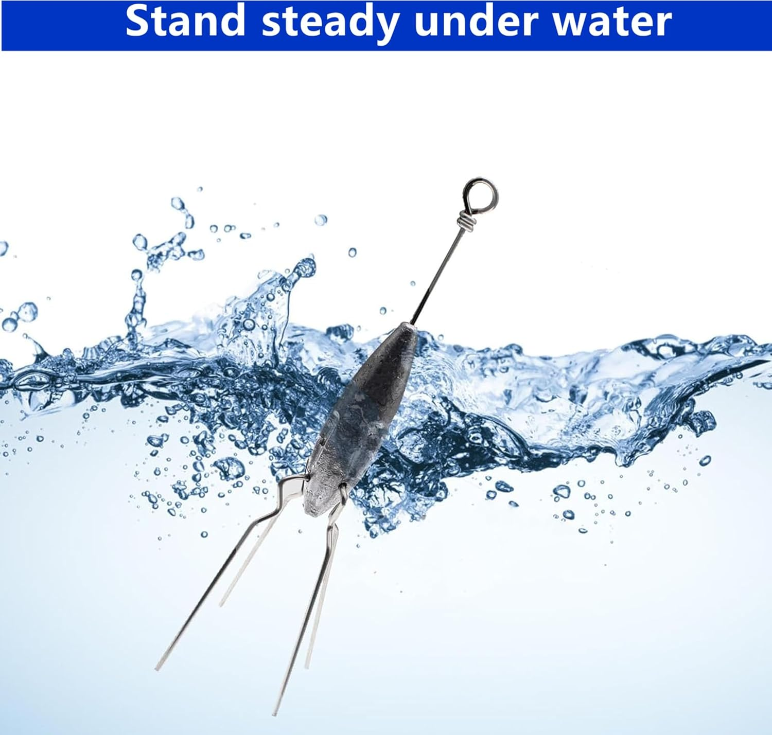 5 Pack Sputnik Sinker Long Tail Surf Fishing Weight Lead 3Oz/4Oz Saltwater Surf Fishing Catfish Beach Casting Sea Fishing Spider Sinker image number 3