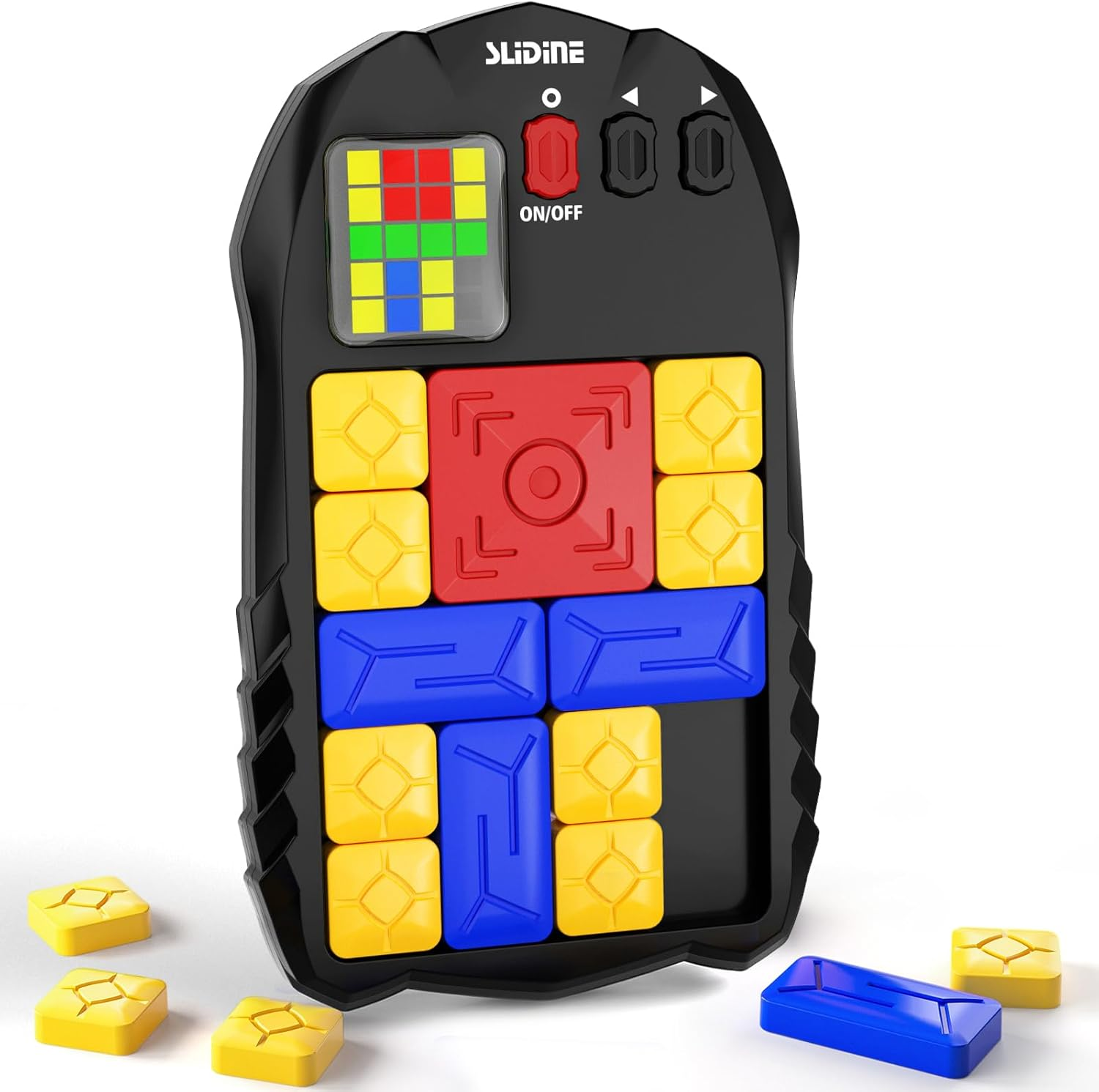 JUKUDAHU Handheld Slide Puzzle Blocks Game for Kids 3 4 5 6 7 8 Years Old - Developmental Fidget Toys for Teens 8-12, Indoor Party Board Play, Outdoor Travel Games, Learning Gifts Boys Girls Adults