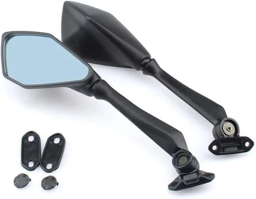Motorcycle Mirrors Motorcycle Rearview Mirrors for Kawasaki for Ninja 125 250 250R 300 400 650 1000 H2 H2R for Ninja for ZX6R for ZX10R Side Mirrors Rear View(Long Lens) image number 2