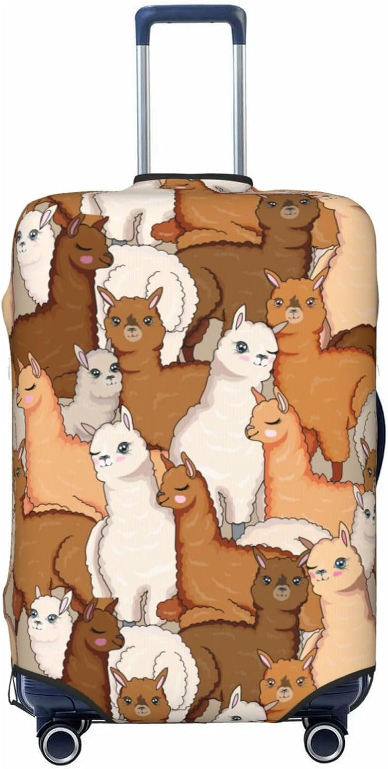 Lukbfall Cute Cats Silhouettes Luggage Suitcase Covers Elastic Washable Black Luggage Protector Travel Suitcase Protective Cover for Kid and Adult,, Butterflies #01, M (Fit 22-24 Inch Luggage)