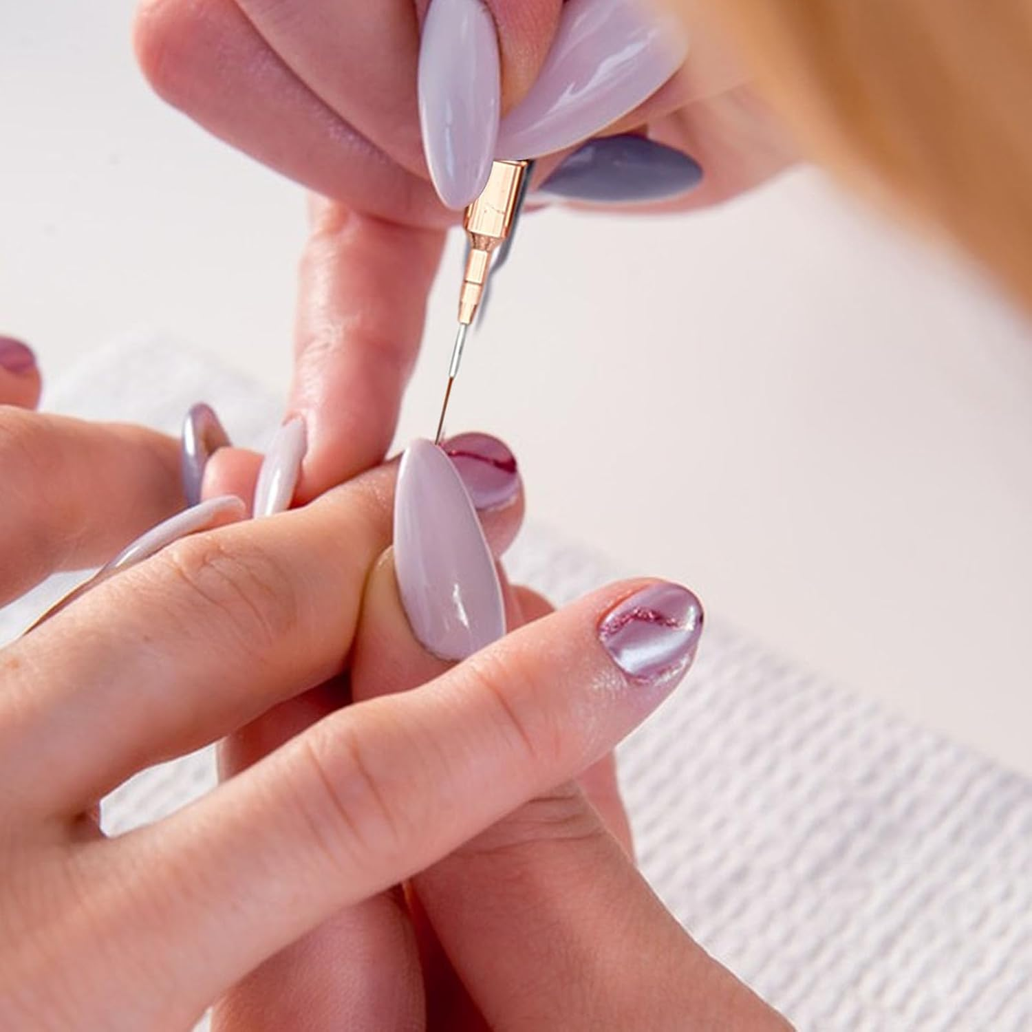 Nail Liner Brush &ndash; Precision Brush for Lines & Patterns, Thin Detail Brush for Nail Painting | Easy Grip Nail Pen for Detailed Designs, Ideal Tool for Creating Patterns - 2-8Mm image number 6