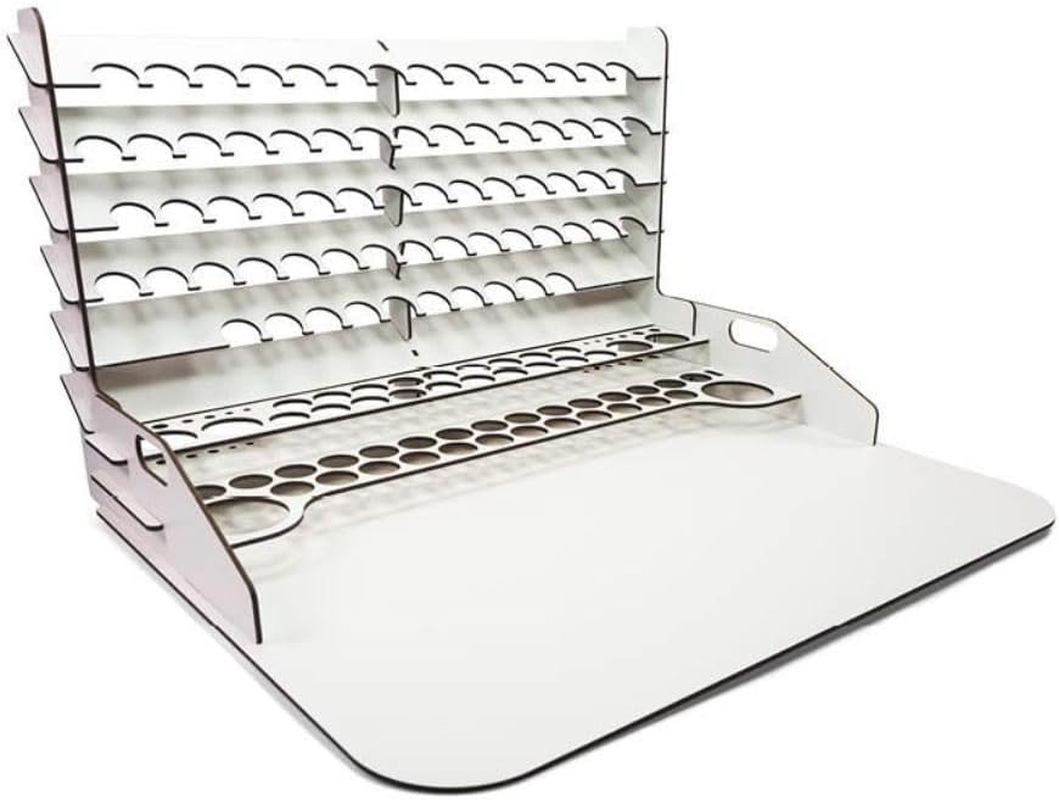 Vallejo Paint Display and Work Station with Vertical Storage - 50 X 37 Cm, Organized Workspace for Artists image number 2