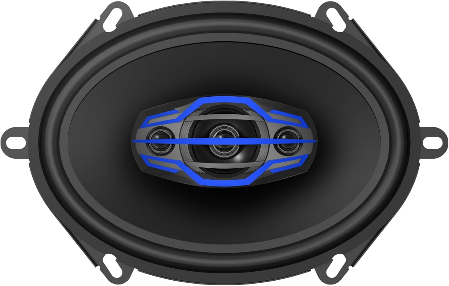 Jensen JS6804 4-Way 5X7 / 6X8 Inch 4-Way Car Audio Speakers Pair with 160 Watts Peak Power | 35Mm Mylar Balanced Dome Midrange | Two 15Mm Piezo Tweeters image number 5