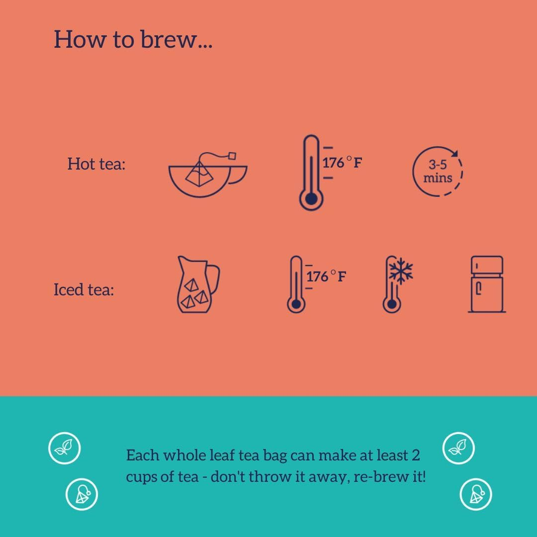 HOTTEA MAMA Newborn Wonder Motherhood Tea Is the Perfect New Mum Gift (15 X Tea Pyramids per Pack, Whole Leaf Tea). Perfect for Those Early Days/Weeks of Motherhood. image number 5