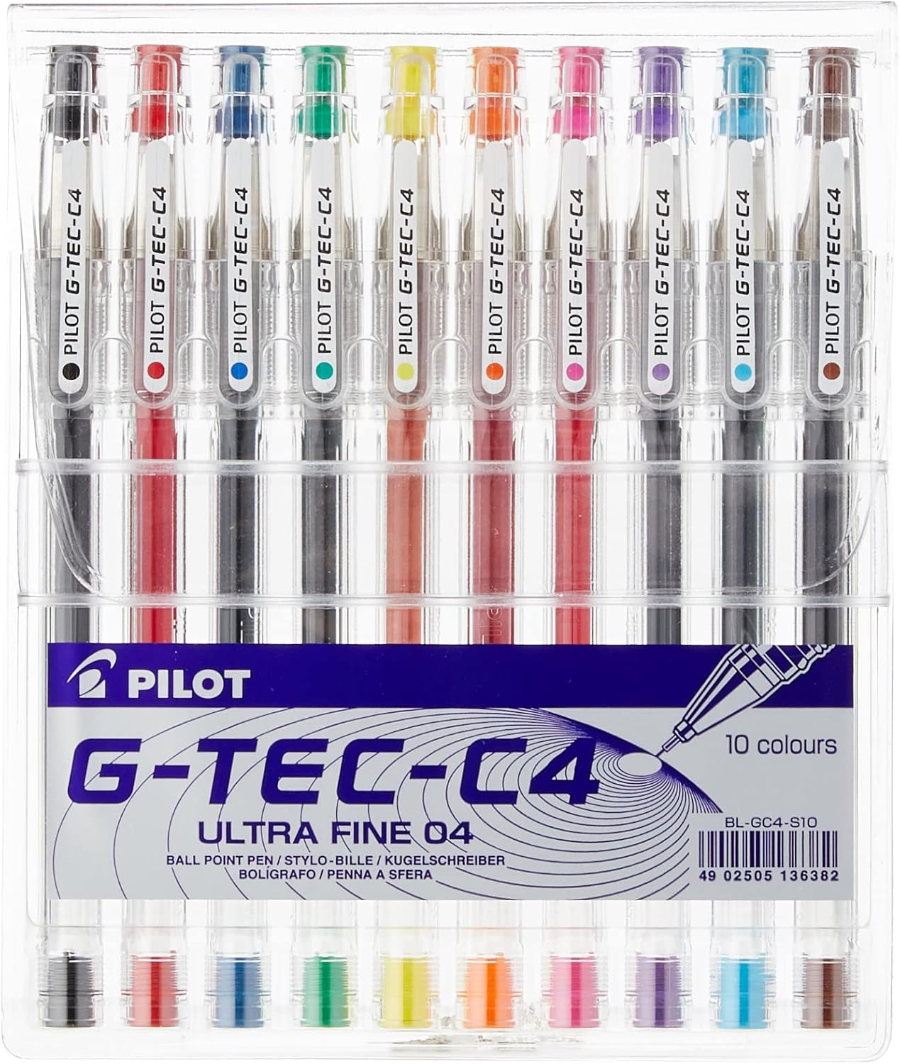 Pilot G - Tec C4 Gel Microtip Rollerball 0.4 Mm (Single Pen) - Black