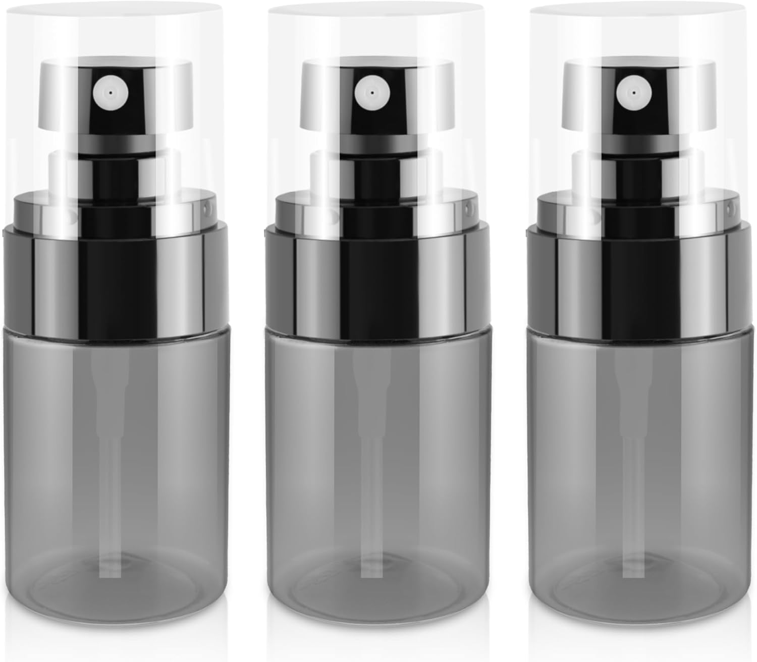 3Pack Small Spray Bottles, 1Oz Black Plastic Fine Mist Mini Mister Bottles for Hair, Cleaning, Salons, Planting, Skin Care image number 4