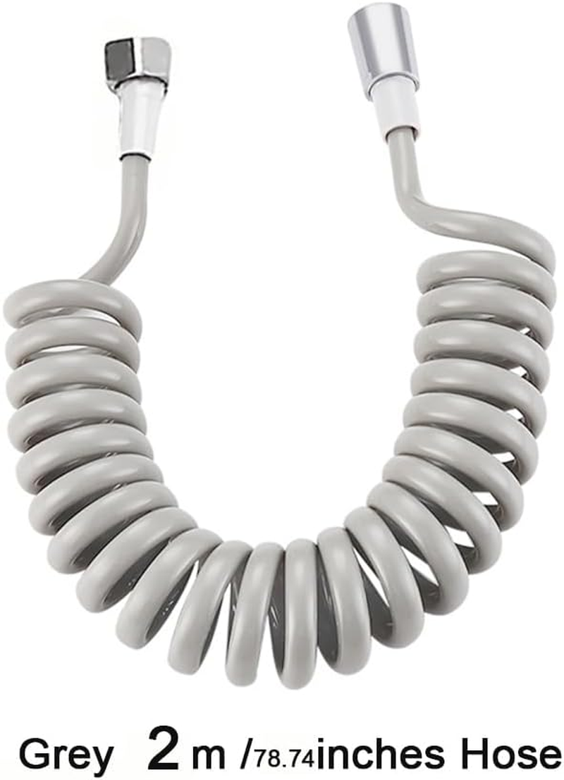 Toilet Bidet Sprayer Hose Kit with Hanger,Spray Bidet Attachment Water Pressure Control Adjustable Stainless Steel Diaper Bidet Toilet Water Spray Gun for Washing Bath Pet Shower NO T Valve (1Pc) image number 2