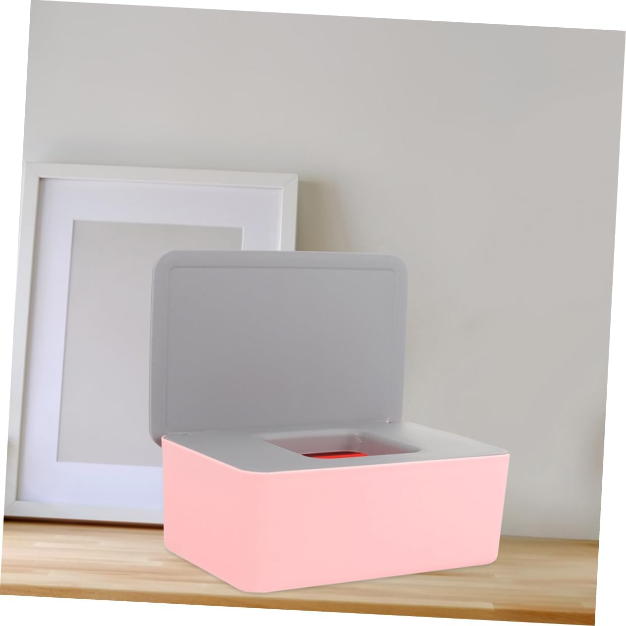 Garneck 2Pcs Portable Wipe Dispenser Stylish Wet Tissue Storage Box for and Home Use Airtight Seal Keeps Wipes Fresh and Moist for Diaper Bags and Outdoor Activities image number 4