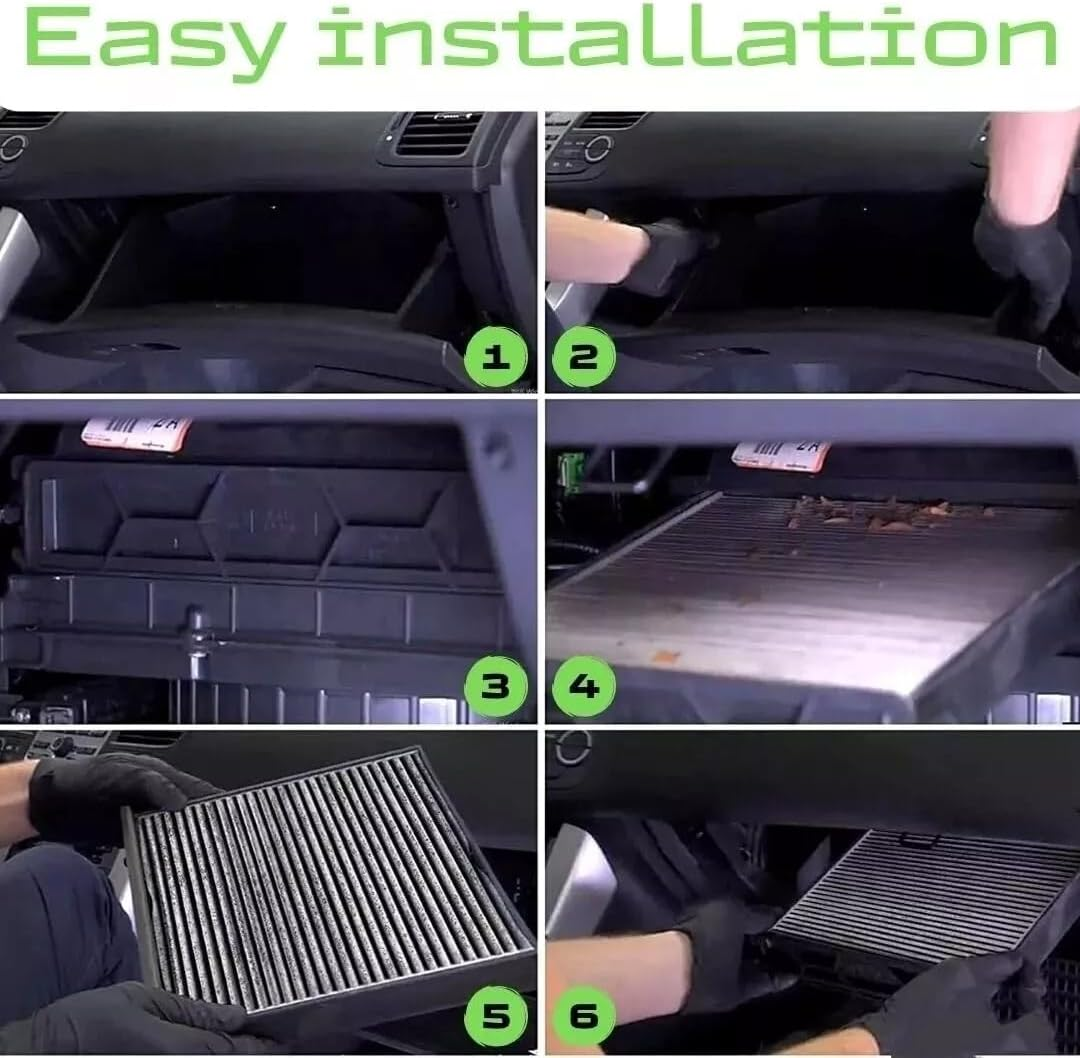 Engine and Cabin Air Filter Combo Set Compatible with Toyota Scion Pontiac Vehicle Corolla 2009-2019 Matrix 2009-2014 Yaris 2006-2018, Xd 2008-2014, Vibe 2009-2010 Replace# 87139-07010 17801-21050 image number 5