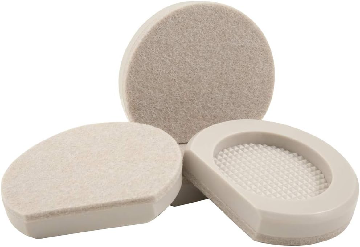 Softtouch 4703595N 3 Inch Slider Pad Move Heavy Appliances Effortlessly, 3", Beige