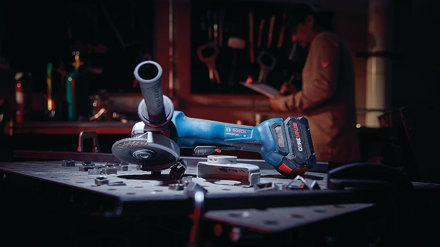BOSCH GWS18V-10PN 18V Brushless 4-1/2 5 In. Angle Grinder with Paddle Switch (Bare Tool) image number 2