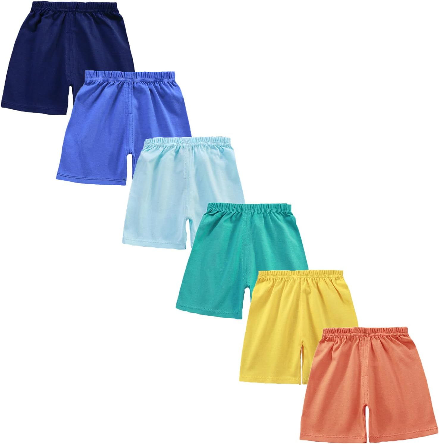 SHARELY SHEEP Toddler Baby Boy Elastic Waist Pull on Cotton Shorts for Littler Kids Boys Short Pants Summer Clothes