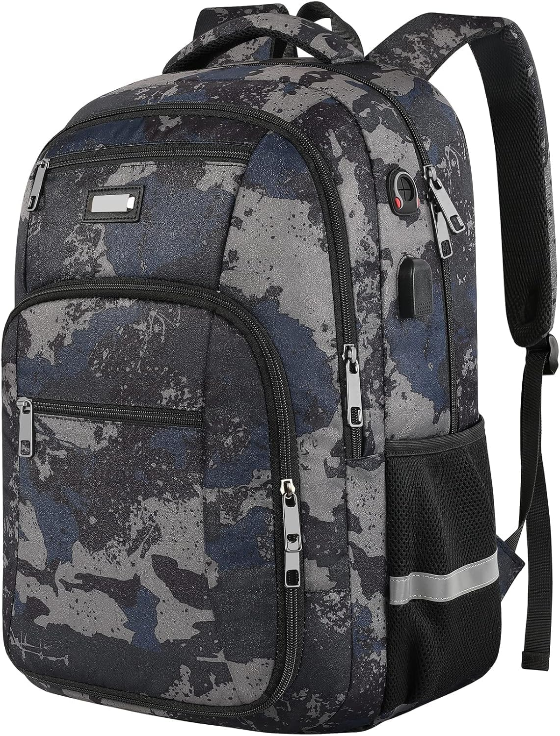 Laptop Backpack for Men, Large Travel Backpack TSA Friendly anti Theft Backpacks with USB Charging Port, Water-Resistant Bag Daypack for Work, 17.3Inch Approved Computer Bookbag & Notebook