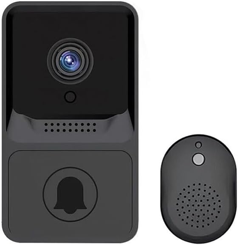 Wireless Wifi Video Doorbell Smart Phone Door Ring Intercom Camera Security Bell- Ultra-Hd Intercom Camera Security System- Seamless Mobile Phone Integration & 120&deg; Wide-Angle View