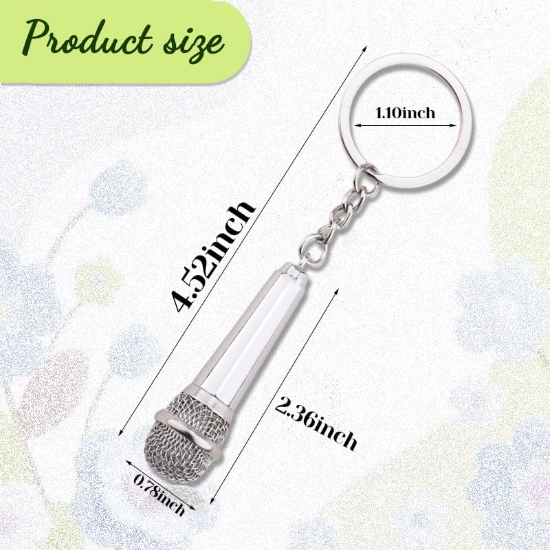 Music Lovers Gifts Singer Music Keychain Gifts Musician Singers Christmas Birthday Gifts for Teachers Students image number 2