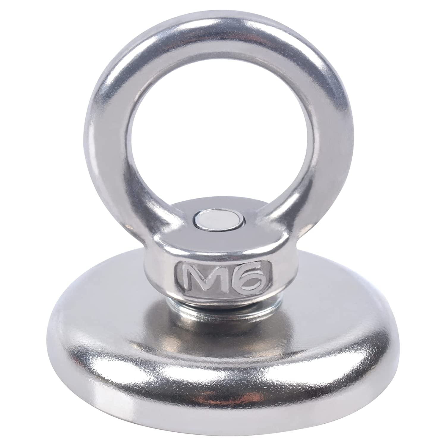 MIN CI Neodymium Magnets 120Lb Heavy Duty Pulling Force Rare Earth Magnets Super Strong Magnet with Countersunk Hole Eyebolt for Magnetic Fishing Salvage Underwater Retrieval 1.42 Inch image number 3