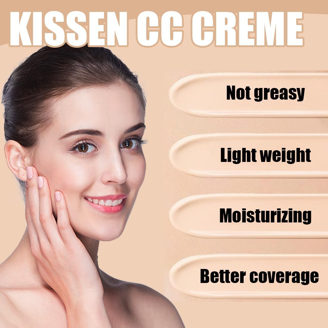 Mushroom Head Air Cushion CC Cream, Mushroom Head Air Cushion CC Cream, Cushion Foundation Concealer Make-Up, Even Skin Colour for Face and Neck, Makeup for All Skin (Natural Colours) image number 2