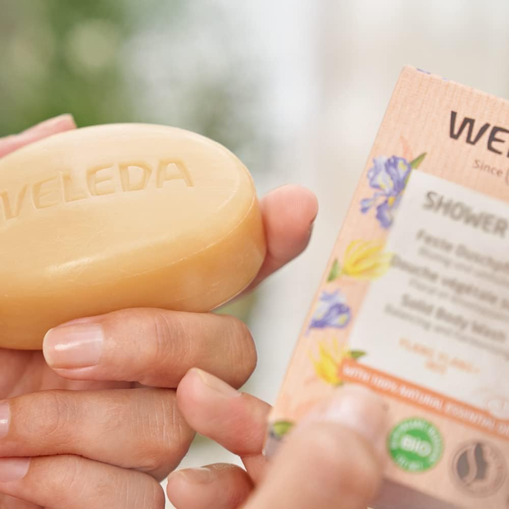 WELEDA Shower Bar - Ylang Ylang + Iris 75G | Balancing & Harmonising | Natural Soap | Vegan image number 5