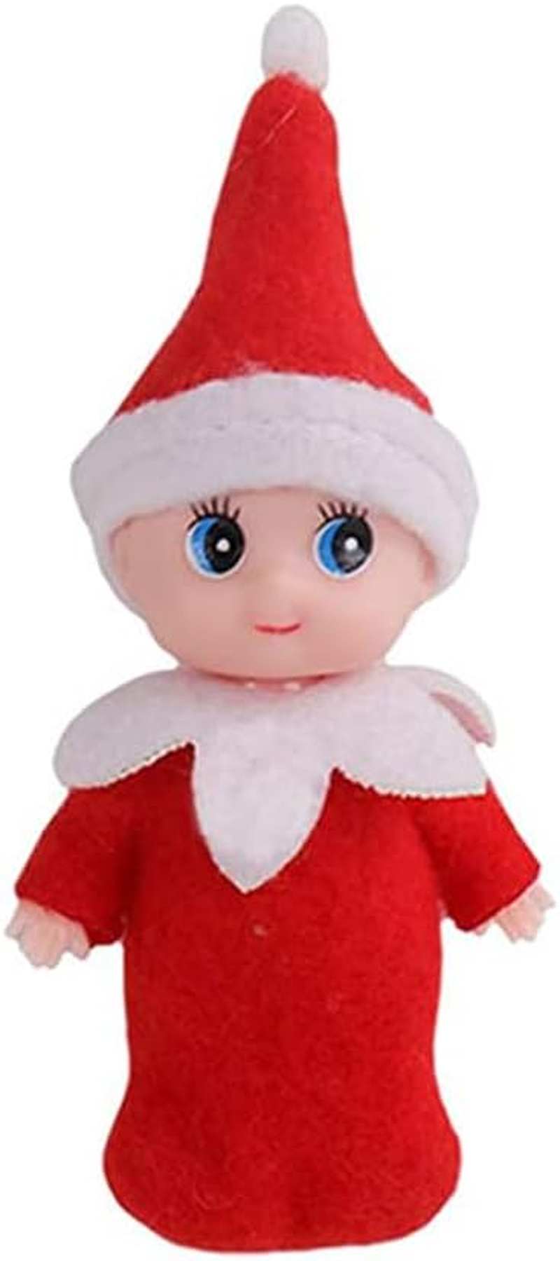 JHBEMAXS 2 PCS Mini Baby Elf Twins Kindness Elves Craft Set Shelf Decoration Tiny Dolls for Girls Boys Kids Adults (Pack of 2 Pieces Red) image number 3