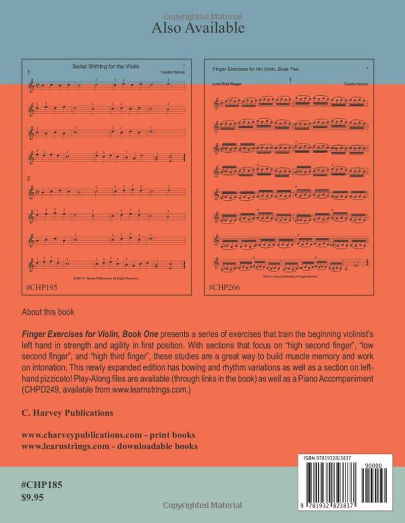 Finger Exercises for Violin, Book One image number 2