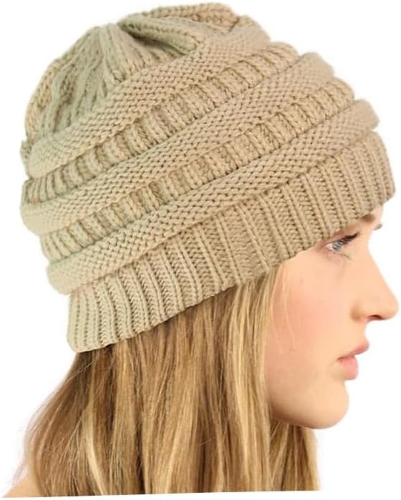 Womens Beanies for Winter 3 Pack, Slouchy Beanies for Women Knit Warm, Winter Hats for Women Thick for Cold Weather