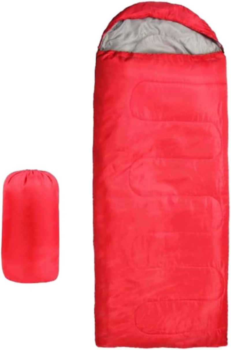AIMALL Winter Camping Envelope Sleeping Bag for Adults, Outdoor Sleeping Bag for Travel and Mountain Climbing, Waterproof and Comfortable, 180+30 X 75 Cm
