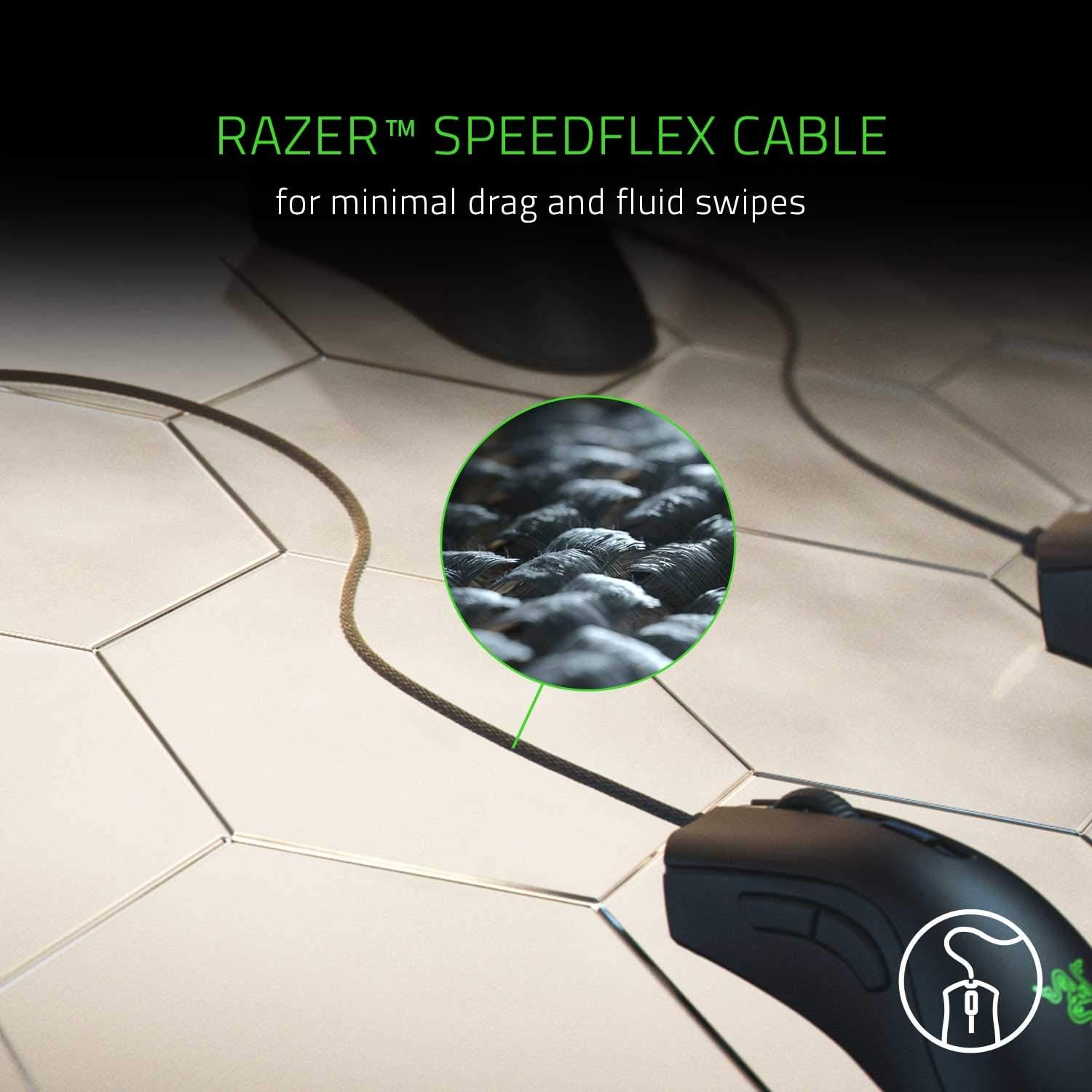 Razer Deathadder V2 Mini Gaming Mouse: 8500K DPI Optical Sensor - 62G Lightweight Design - Chroma RGB Lighting - 6 Programmable Buttons - Anti-Slip Grip Tape Included - Classic Black image number 1