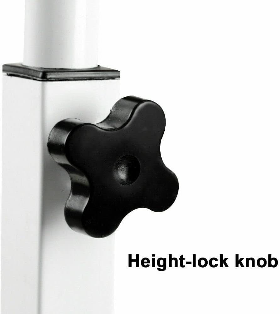 EZONEDEAL Laptop Table, Standing Desk Desktop Computer Desk Standing Study Desk Bed Side Table Home Office Travel Studio Furniture, Portable Wooden 360&deg; Rotating Lockable Caster Wheels Oak